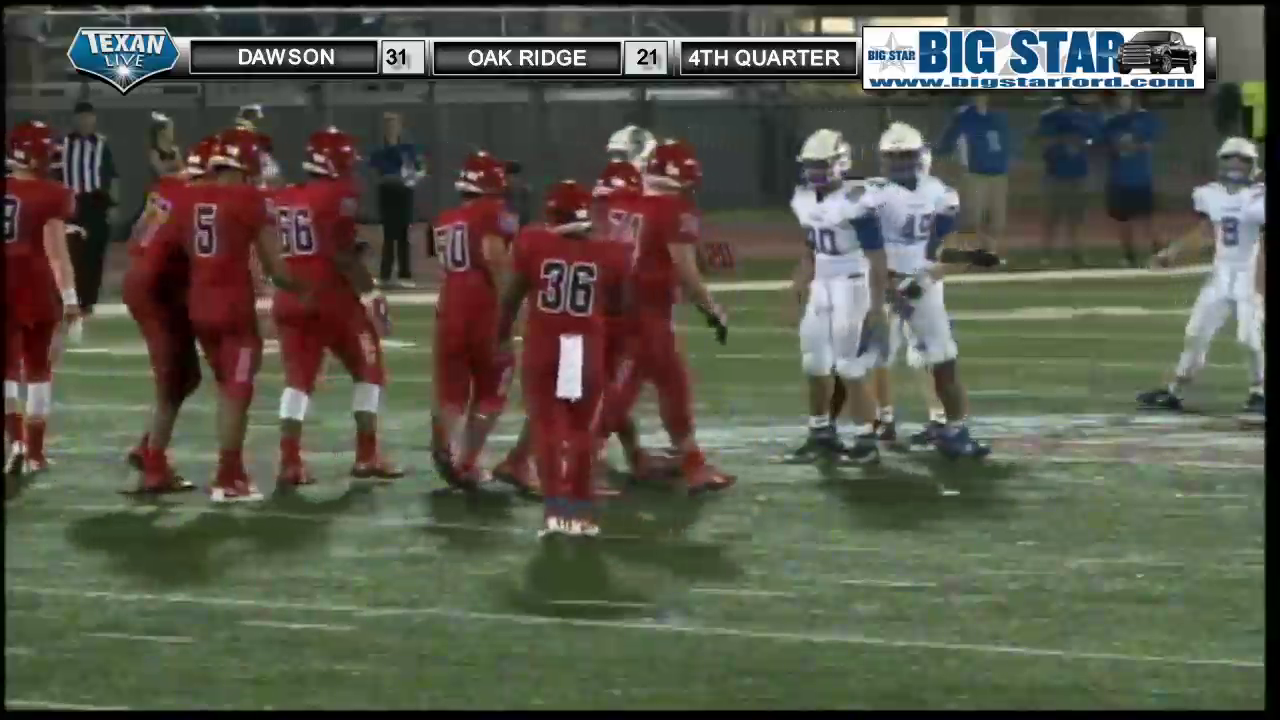 Oak Ridge vs Dawson - 4th quarter - 8-26-2016