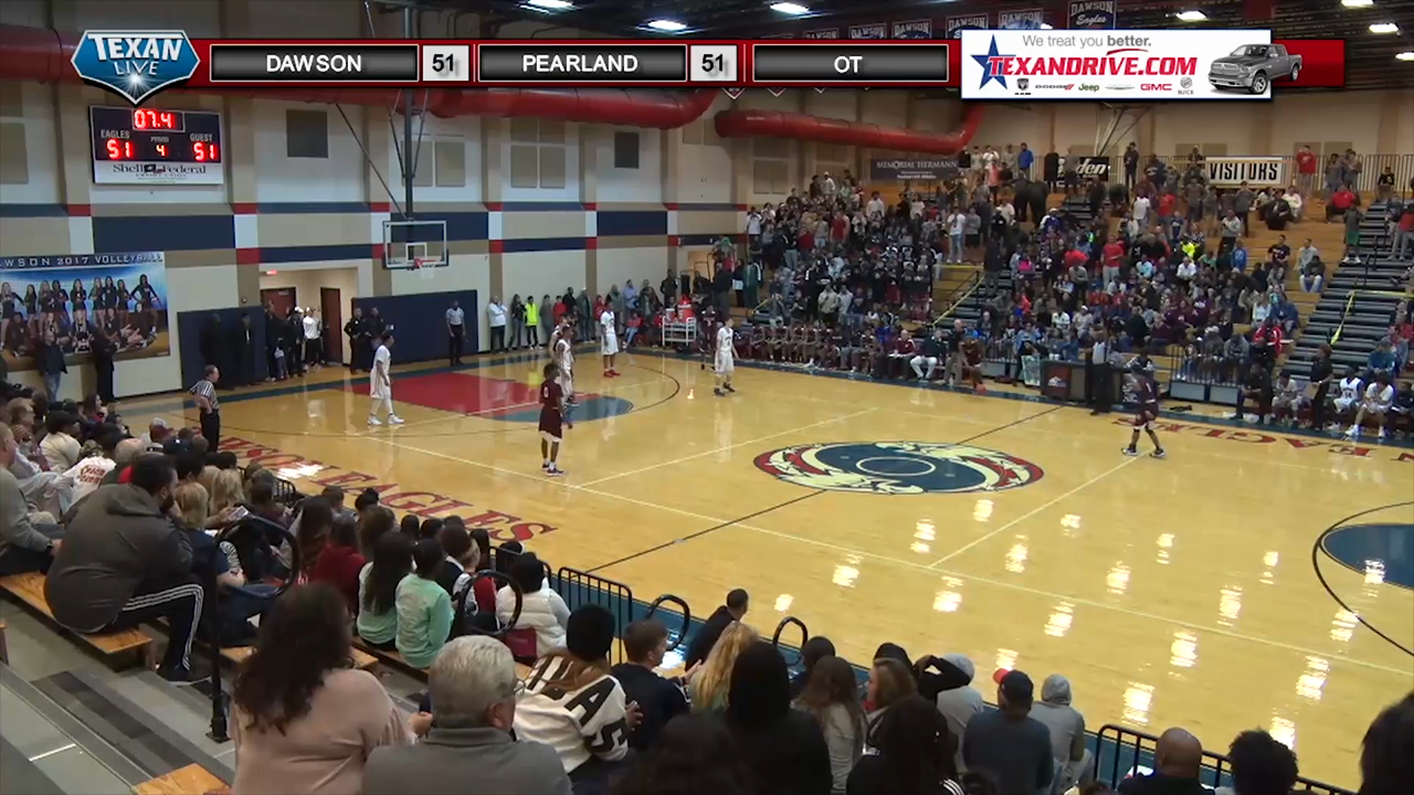 Pearland Basketball: Javarious Washington Buzzer Beater in OT vs Dawson