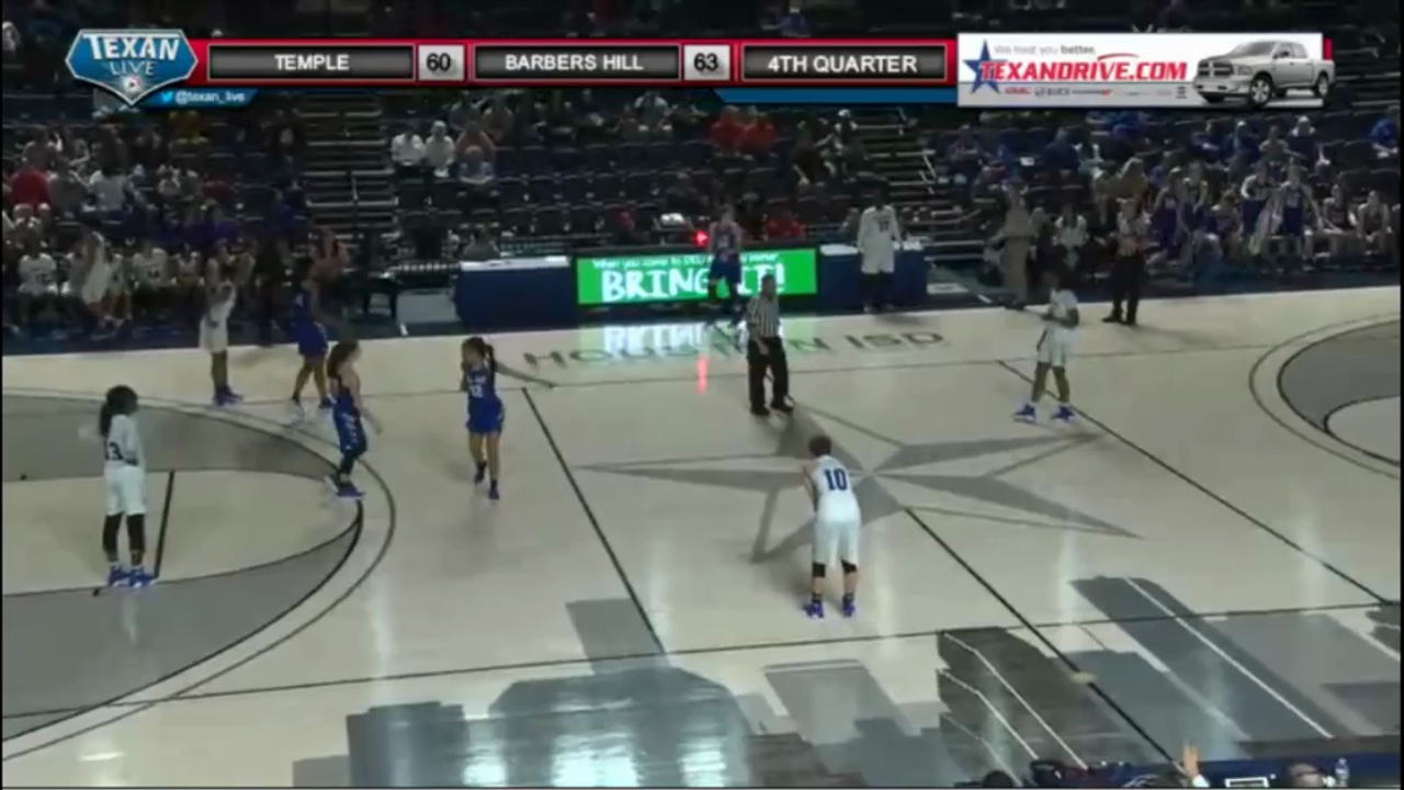 Temple Forces Overtime against Barbers Hill - Girls Regional Semi-Finals