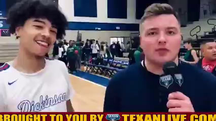 Chase Snyder talks to Dickinson Basketball star Marcus Williams