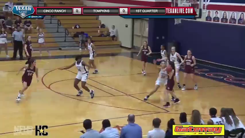 Highlights: Tompkins vs Cinco Ranch - Girls basketball - 1.28.20.mp4