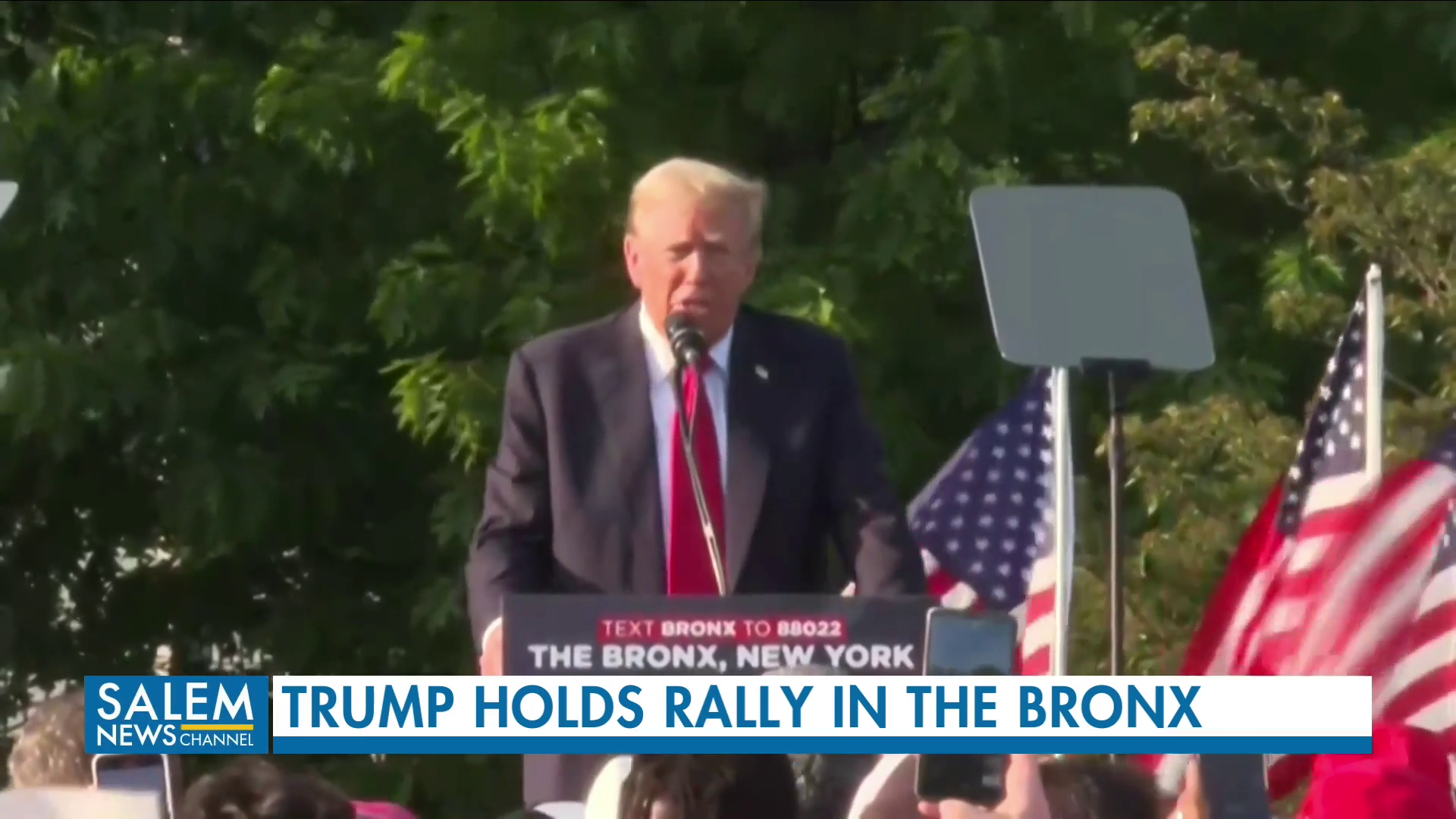 Trump Holds Rally in the Bronx