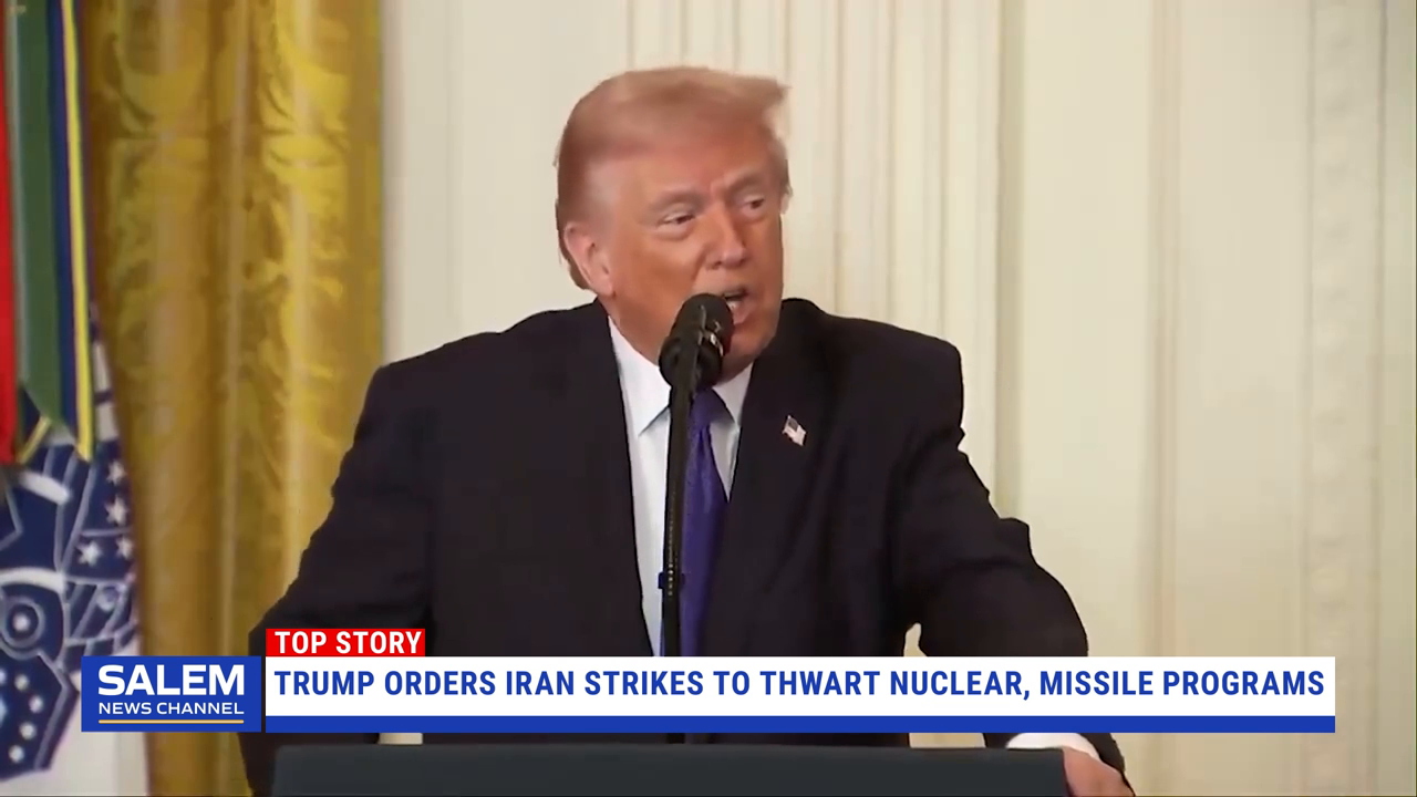 Trump says he ordered strikes on Iran to thwart Tehran's nuclear, missile programs