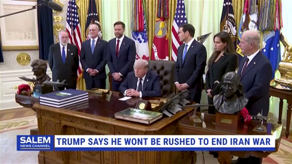 Trump Says He Won't Be Rushed To End Iran War