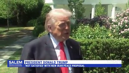 Trump Says He's Not Satisfied With Iran's Latest Proposal