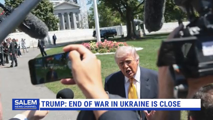 Trump Says End Of War In Ukraine Is Very Close