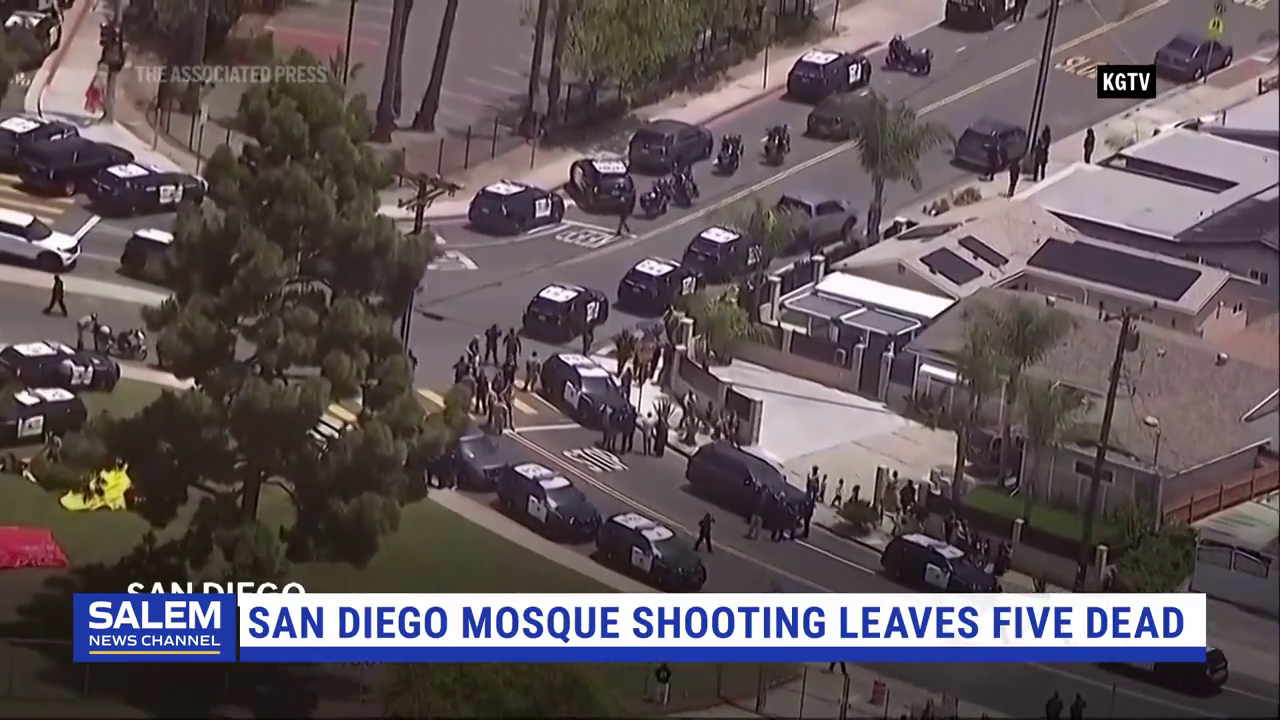 San Diego mosque shooting leaves five dead