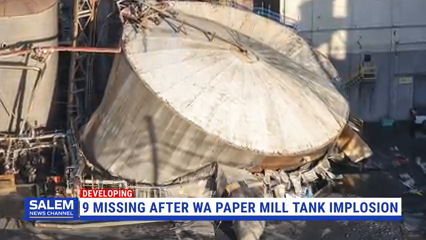 1 Dead, Others Missing After Washington Paper Mill Tank Implosion
