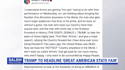 Trump To Headline 'Great American State Fair' For Nation's 250th