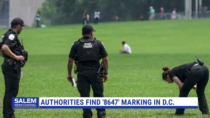 Someone Writes '8647' On Grounds Of National Mall In D.C.