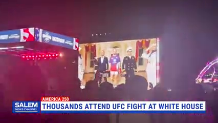 Trump Celebrates America's Birthday With UFC Fight