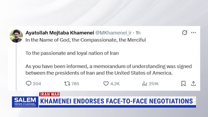 Iran’s Supreme Leader Endorses Face-To-Face Negotiations With U.S.