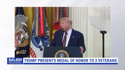 Trump Presents The Medal Of Honor To 3 Veterans For Heroism In Vietnam And Afghanistan