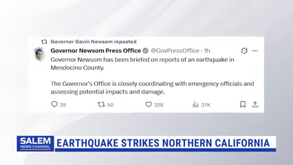 Rural Area In Northern California Jolted By Biggest Quake Since 1940