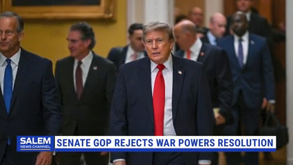 Senate Republicans Reject War Powers Resolution