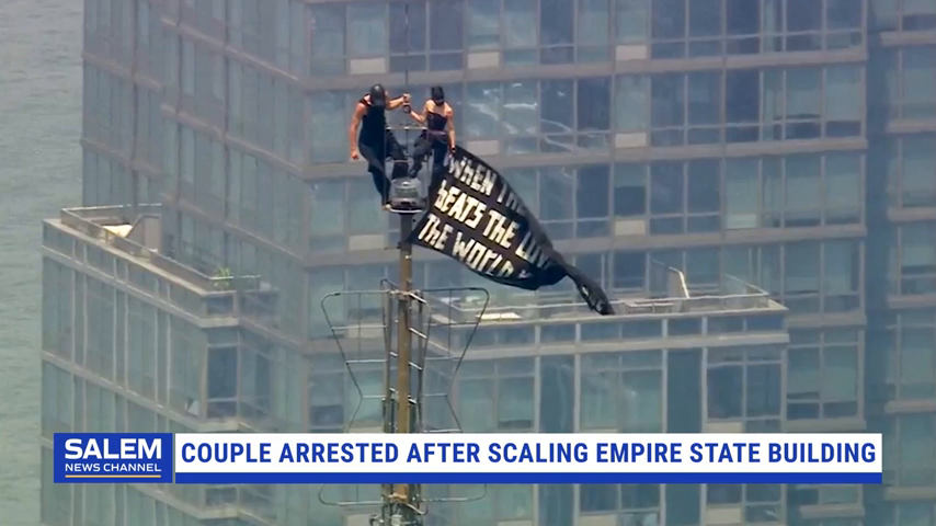 Climber Couple Arrested After Scaling Empire State Building Antenna For Marriage Proposal