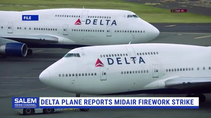 Delta Flight Reports Midair Firework Strike