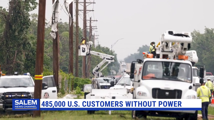 More Than 485,000 U.S. Customers Without Power Due To Extreme Weather