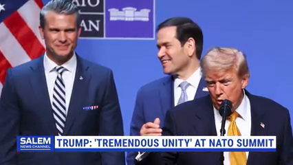 Trump Cites 'Tremendous Unity' At NATO Summit, Progress On Defense Spending