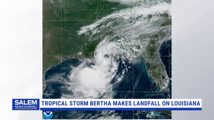 Tropical Storm Bertha Makes Landfall On Louisiana With Threatening Winds