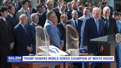 Trump Welcomes L.A. Dodgers To White House