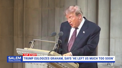 Trump Eulogizes Sen. Lindsey Graham At Service In D.C.