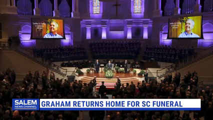 Lindsey Graham Returns Home For His Funeral In South Carolina