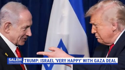 Trump Says Israel 'Very Happy' With Gaza Disarmament Agreement