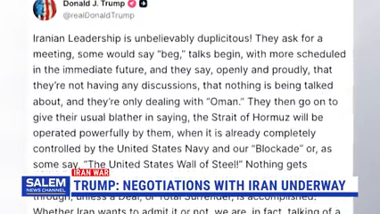 Trump Calls Iran Duplicitous, Claims Talks Are Underway