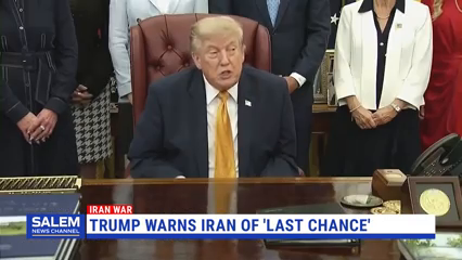 Trump Remains Optimistic Iran Talks Will Reopen Strait