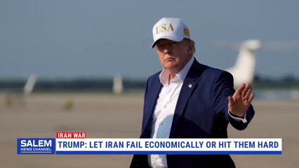 Trump Says Iran Options Are Let Tehran Fail Economically Or 'Hit Them Really Hard'