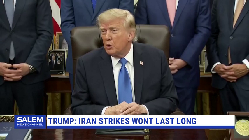 Trump Says Renewed Iran Strikes Won’t Last Long