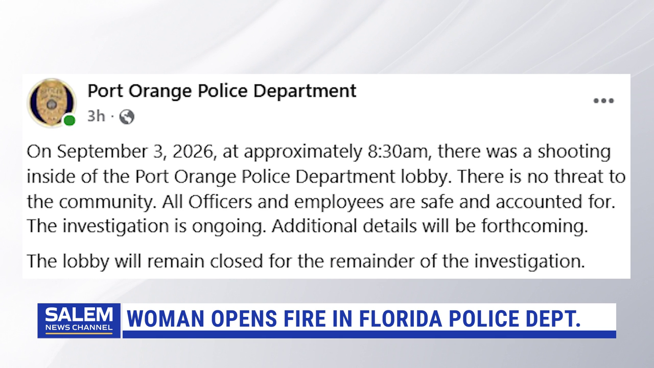 Police: Woman Opens Fire In Florida Police Dept. Lobby