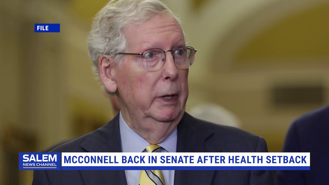 McConnell Returns To Senate After Three-Month Absence