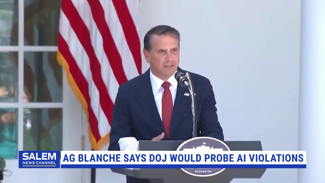 Attorney General Blanche Says DOJ Would Probe AI-Related Violations